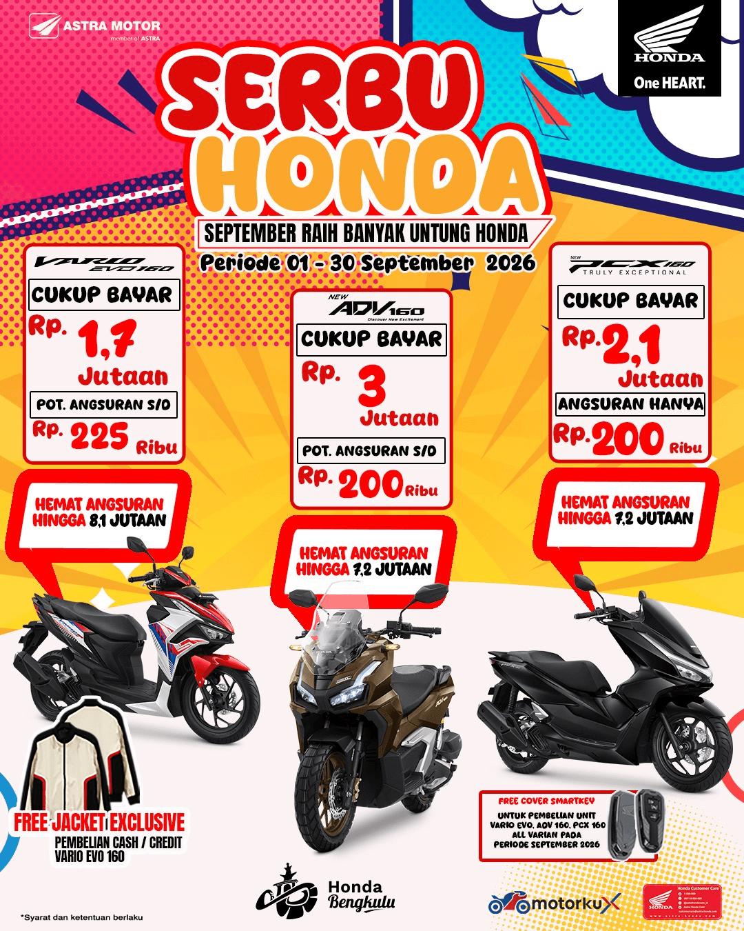 Promo SERBU HONDA | Bengkulu - September 2026