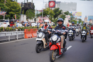 Fantastis! 1100 Scoopy Riders Lakukan Touring Serentak di 22 Kab/Kota Jawa Tengah