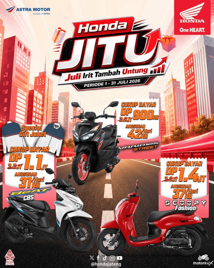 Promo HONDA JITU | Jawa Tengah - Juli 2026
